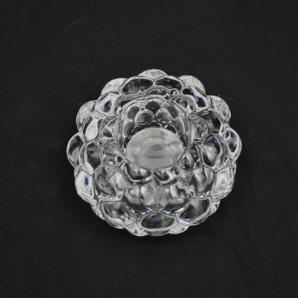 Orrefors Sweden Hallon Raspberry Crystal Votive Candle Holder - Picture 4 of 5